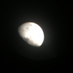 組立式35倍の望遠鏡＋iPhone6で月の写真撮ってみました